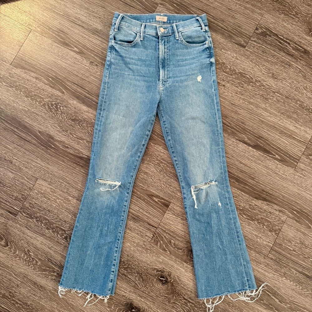 Mother The Hustler Ankle Fray in Understudy Jeans